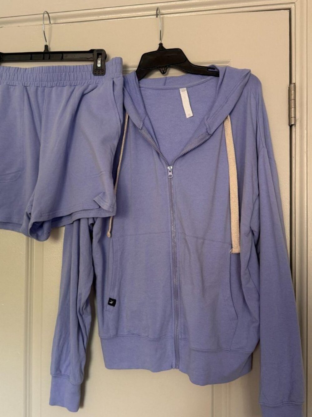 Glyder Lavender Zip-Up Hoodie Jacket Soft Athletic Lounge Size M